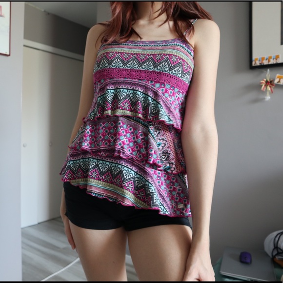 Patterned Mini Skirt - Picture 9 of 9